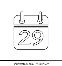 Simple Calendar Icon illustration design