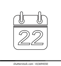 Simple Calendar Icon illustration design