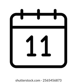 A simple calendar icon representing dates, schedules, or events