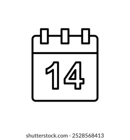 Un simple icono de calendario que representa la organización de eventos o horarios.