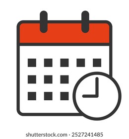 Simple calendar icon (schedule time)