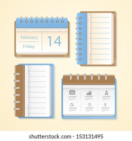 Simple calendar icon, Vector illustration modern template design