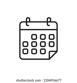 Simple Calendar Icon, Vector Illustration
