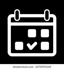 simple calendar icon, vector illustration 