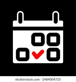 simple calendar icon, vector illustration 