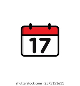 Simple Calendar Icon Vector Template