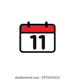 Simple Calendar Icon Vector Template