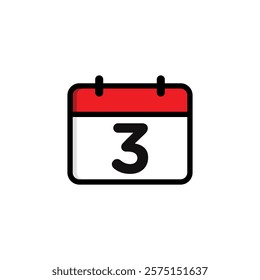 Simple Calendar Icon Vector Template
