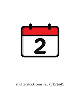 Simple Calendar Icon Vector Template