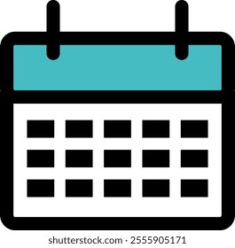 Simple calendar Icons Web graphics.
