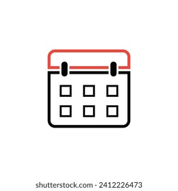 Simple Calendar icon,vector illustration. vector calendar icon eps.