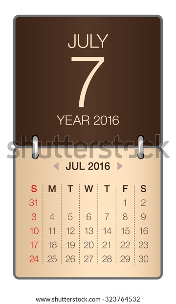Simple Calendar July 16 Stock Vector Royalty Free Simple Calendar July 16 Stock Vector Royalty Free