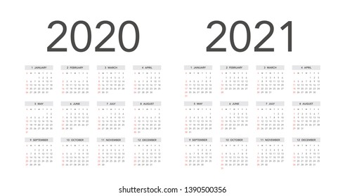 Simple Calendar Layout 2023 2024 Years Stock Vector (Royalty Free ...