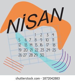 Simple calendar Layout for 2021 years. Week starts from Sunday.