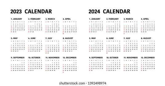 Simple Calendar Layout 2023 2024 260nw 1392498974 