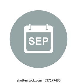 Simple Calendar.  Modern design flat style icon.