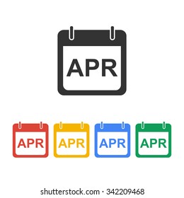 Simple Calendar.  Modern design flat style icon.