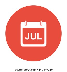 Simple Calendar.  Modern design flat style icon.