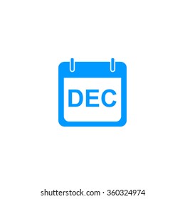 Simple Calendar.  Modern design flat style icon.