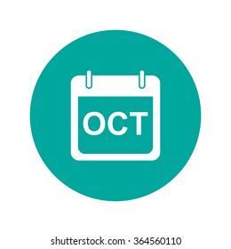Simple Calendar.  Modern design flat style icon.