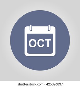 Simple Calendar. Modern design flat style icon.