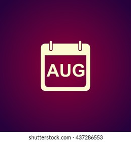 Simple Calendar. Modern design flat style icon.
