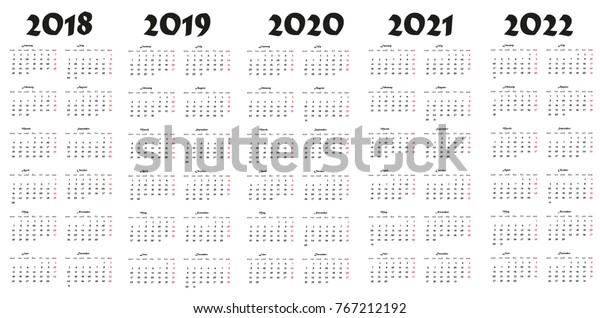 2019-2020 Calendar Template from image.shutterstock.com