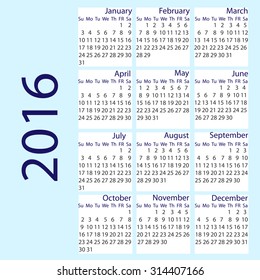 Simple Calendar / calendar vertical - week starts with Sunday