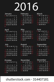Simple Calendar / calendar vertical - week starts with Sunday