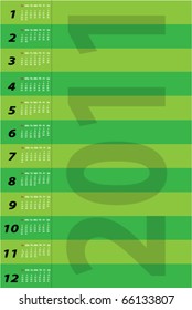Simple calendar/agenda with space for text
