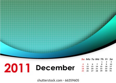 Simple calendar/agenda with space for text for december