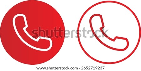 simple call icon set. Black call icon sign, call icon design, Contact us icon vector illustration,
