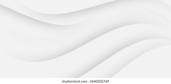 A simple, calm and clean white background image using curves in varying degrees of white intensity, creating a sense of movement and depth.