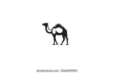 A simple camel black vector sign white background