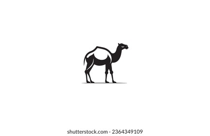 A simple camel black vector sign white background