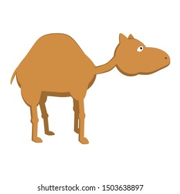 Simple camel cartoon vector illustration 