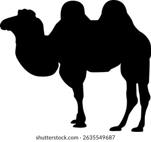 
Simple camel silhouette illustration material vector
