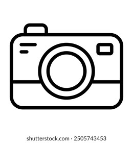 Simple Camera icon. The icon can be used for websites, print templates, presentation templates, illustrations, etc