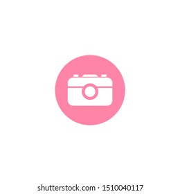 Simple camera icon flat design