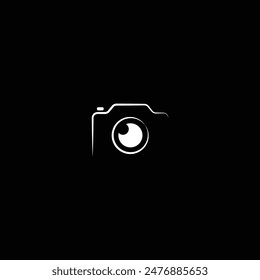 Simple Camera icon, camera logo, photography logo vector.