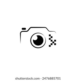 Simple Camera icon, camera logo, photography logo vector.