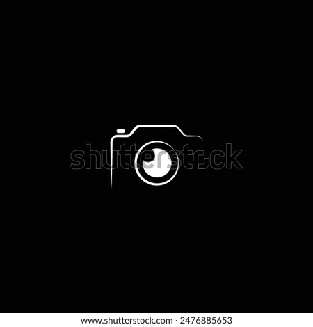 Simple Camera icon, camera logo, photography logo vector.