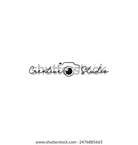 Simple Camera icon, camera logo, photography logo vector.