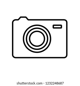 Simple camera icon. Vector Illustration