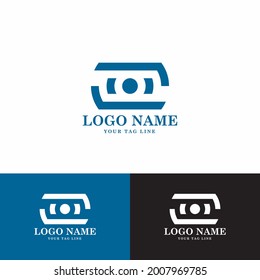 Simple camera photography logo design template