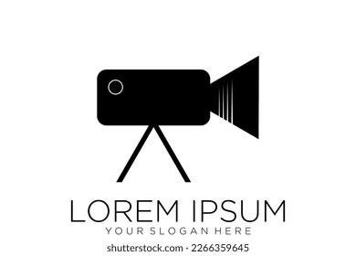 simple camera photography logo icon vector template