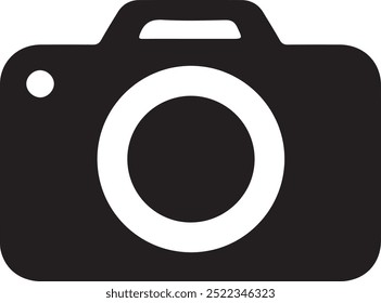 Simple Camera Silhouette Stock Vector image