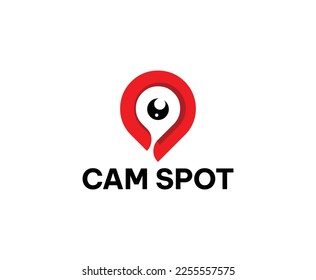 Simple Camera Spot Logo Design Template