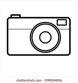 a simple camera vektor with black color