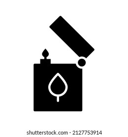 simple camp related icons in glyph style